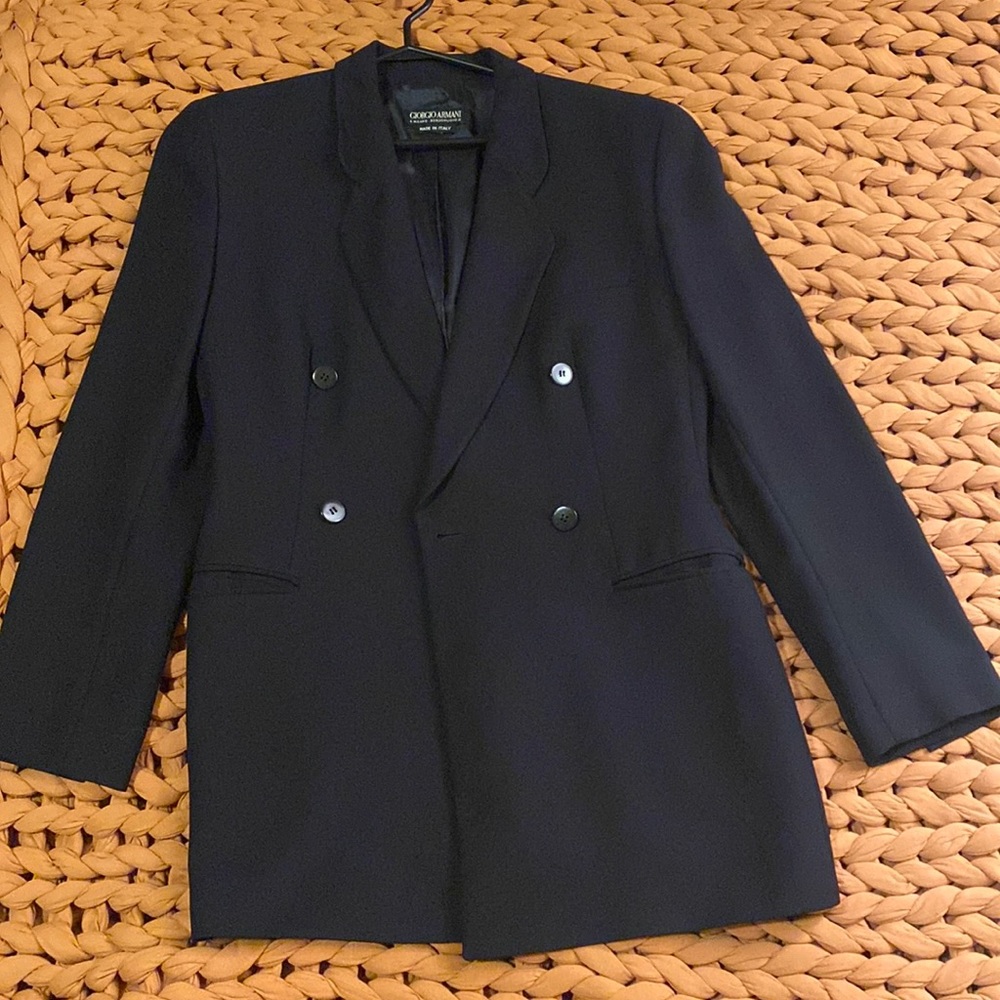 Giorgio Armani dark navy blue blazer